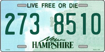 NH license plate 2738510