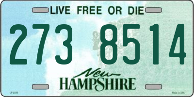 NH license plate 2738514
