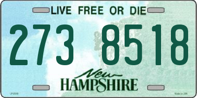 NH license plate 2738518