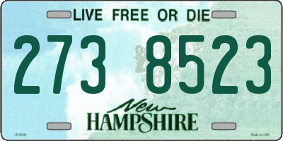 NH license plate 2738523