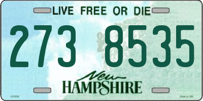 NH license plate 2738535