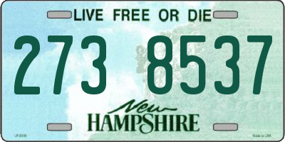 NH license plate 2738537