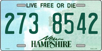 NH license plate 2738542