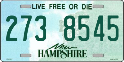 NH license plate 2738545