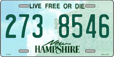 NH license plate 2738546