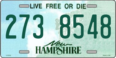 NH license plate 2738548