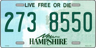 NH license plate 2738550