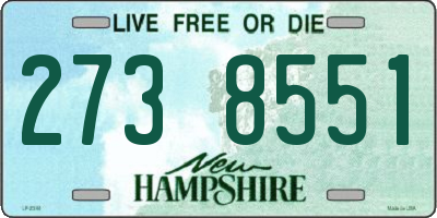 NH license plate 2738551
