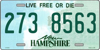 NH license plate 2738563