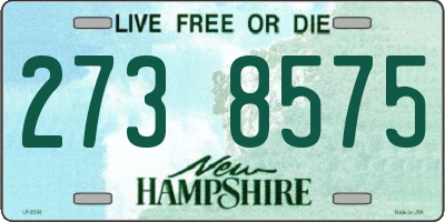 NH license plate 2738575