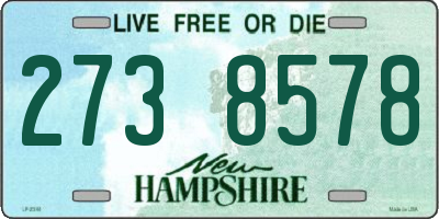 NH license plate 2738578