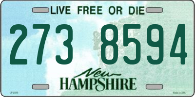 NH license plate 2738594