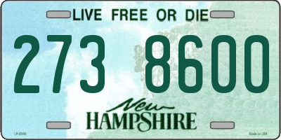 NH license plate 2738600
