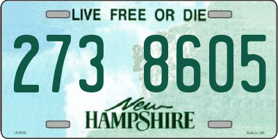 NH license plate 2738605