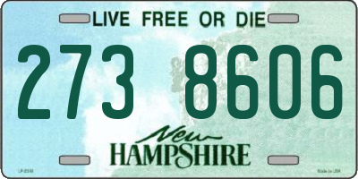 NH license plate 2738606