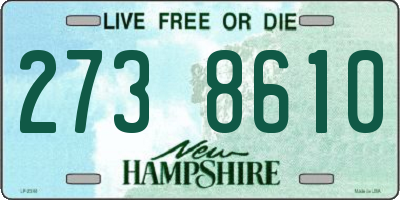 NH license plate 2738610