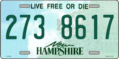 NH license plate 2738617