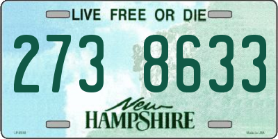 NH license plate 2738633