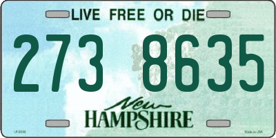 NH license plate 2738635