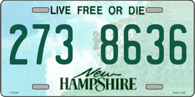 NH license plate 2738636