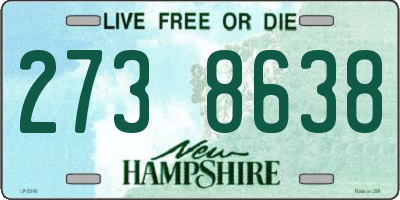 NH license plate 2738638