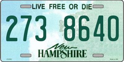 NH license plate 2738640