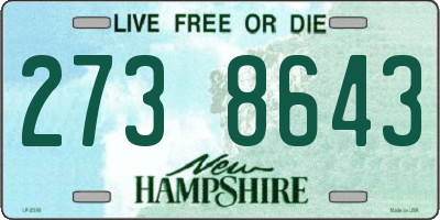 NH license plate 2738643