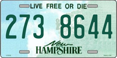 NH license plate 2738644