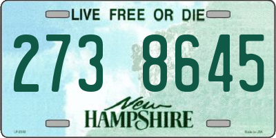 NH license plate 2738645