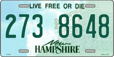 NH license plate 2738648