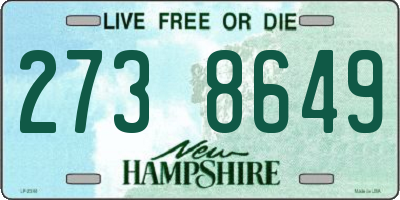 NH license plate 2738649