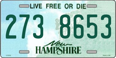 NH license plate 2738653