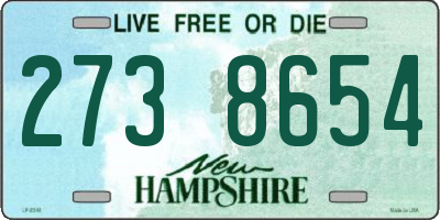 NH license plate 2738654