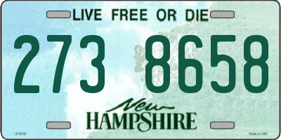 NH license plate 2738658