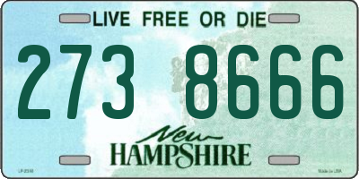 NH license plate 2738666
