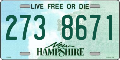 NH license plate 2738671