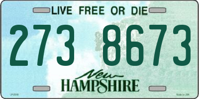 NH license plate 2738673