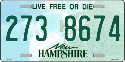 NH license plate 2738674