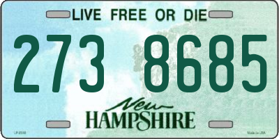 NH license plate 2738685