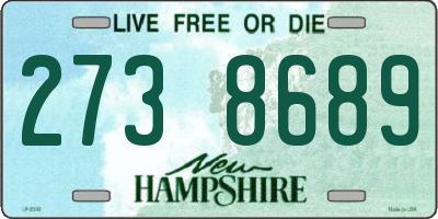NH license plate 2738689