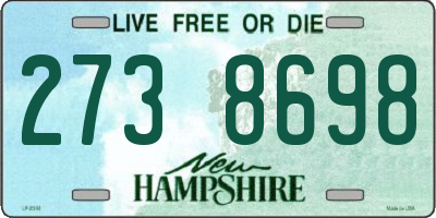 NH license plate 2738698
