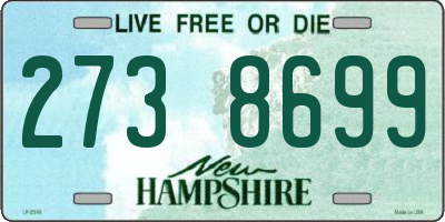 NH license plate 2738699