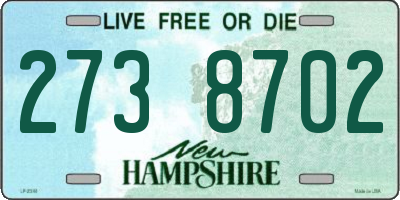NH license plate 2738702