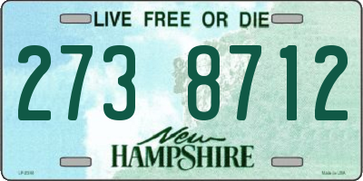 NH license plate 2738712