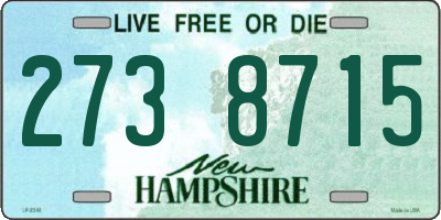 NH license plate 2738715