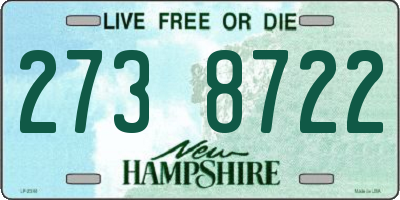 NH license plate 2738722