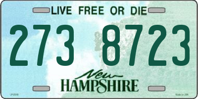 NH license plate 2738723