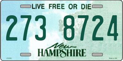 NH license plate 2738724