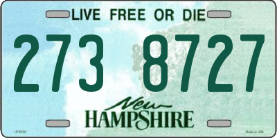 NH license plate 2738727