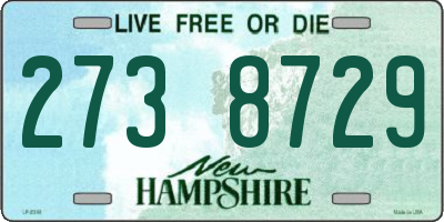 NH license plate 2738729